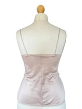 Vintage Pale Grey Lace Trimmed Camisole