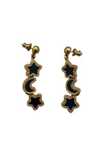 Moon and Stars Drop Earrings
