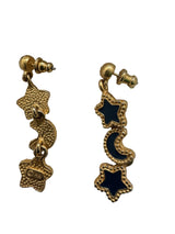 Moon and Stars Drop Earrings
