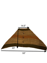 Vintage Woven Wool and Suede Poncho