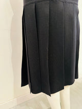 Vintage Escada Black Knit "Car Wash" Skirt