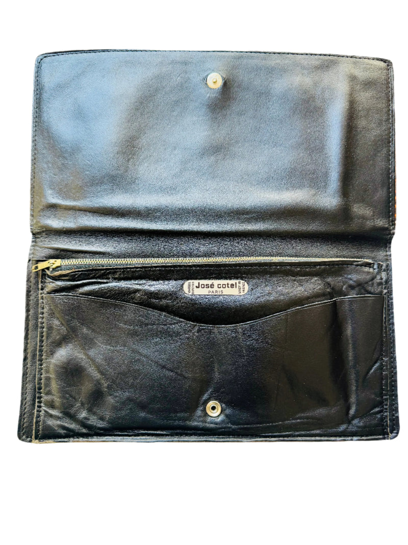 Vintage José Cotel Faux Tortoise Shell Clutch Bag