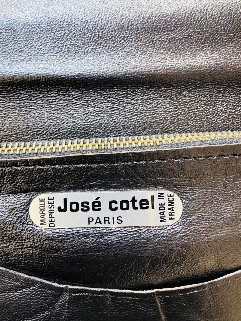 Vintage José Cotel Faux Tortoise Shell Clutch Bag