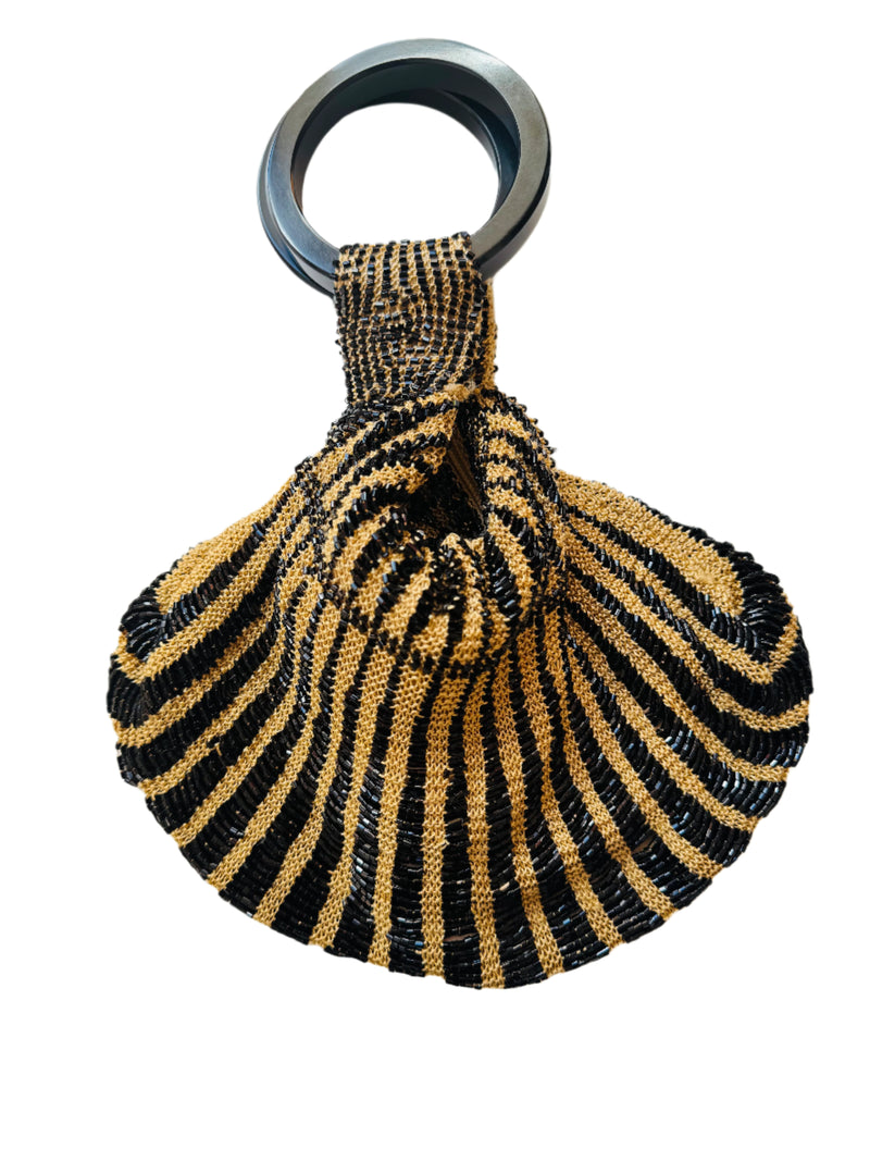 Art Deco Style Jet Beaded Bag