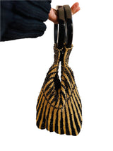 Art Deco Style Jet Beaded Bag