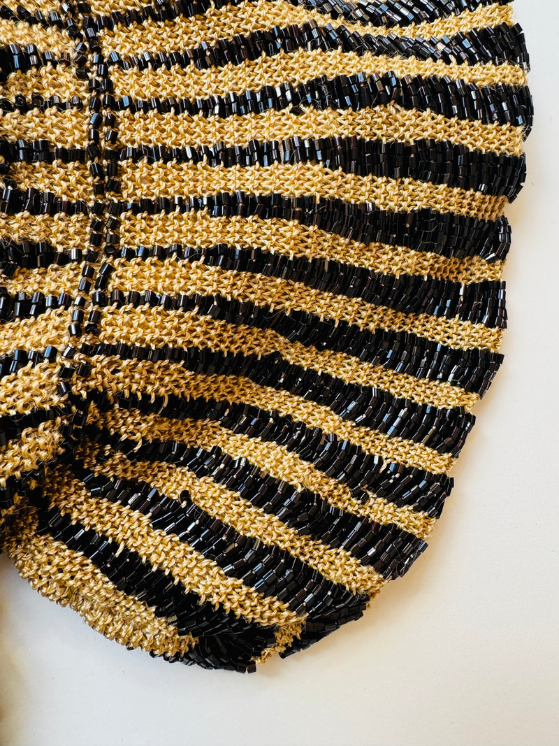 Art Deco Style Jet Beaded Bag