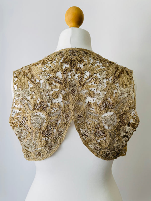 1920's Gold Soutache Lace Vest