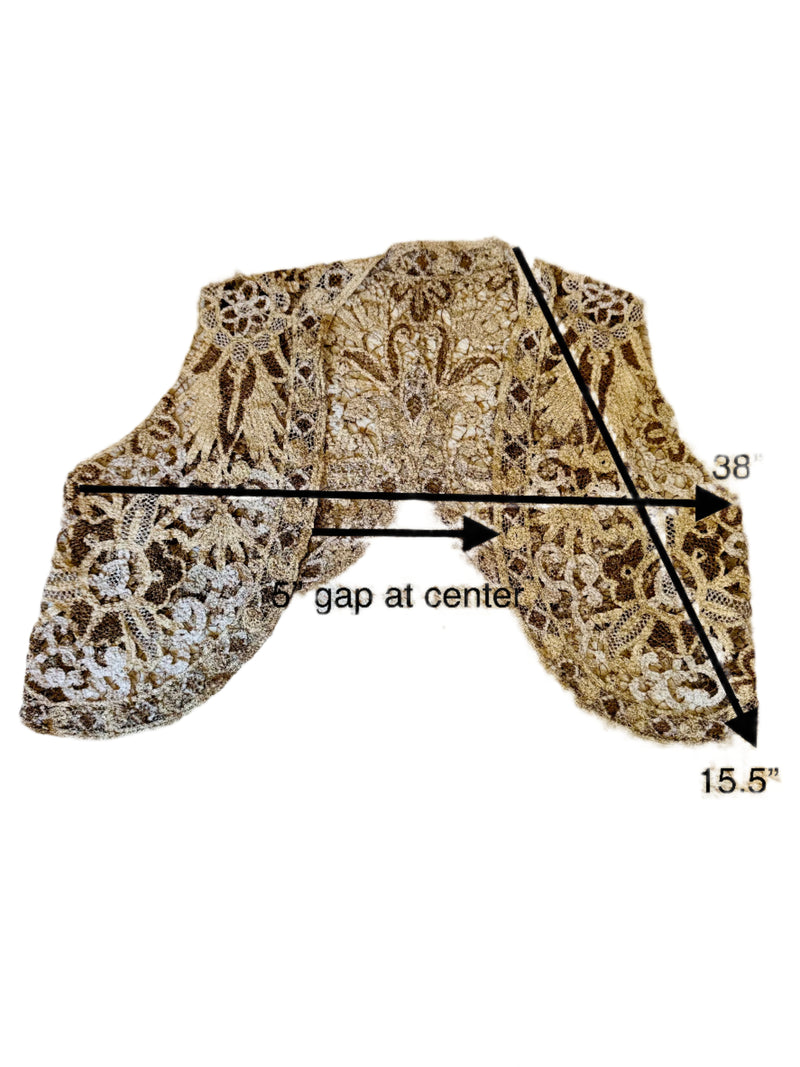 1920's Gold Soutache Lace Vest