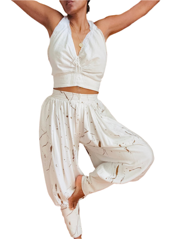 90's Balloon Pants w/Splatter Paint Print