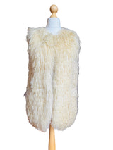 Vintage Ivory Mongolian Lamb Vest
