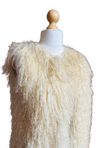 Vintage Ivory Mongolian Lamb Vest