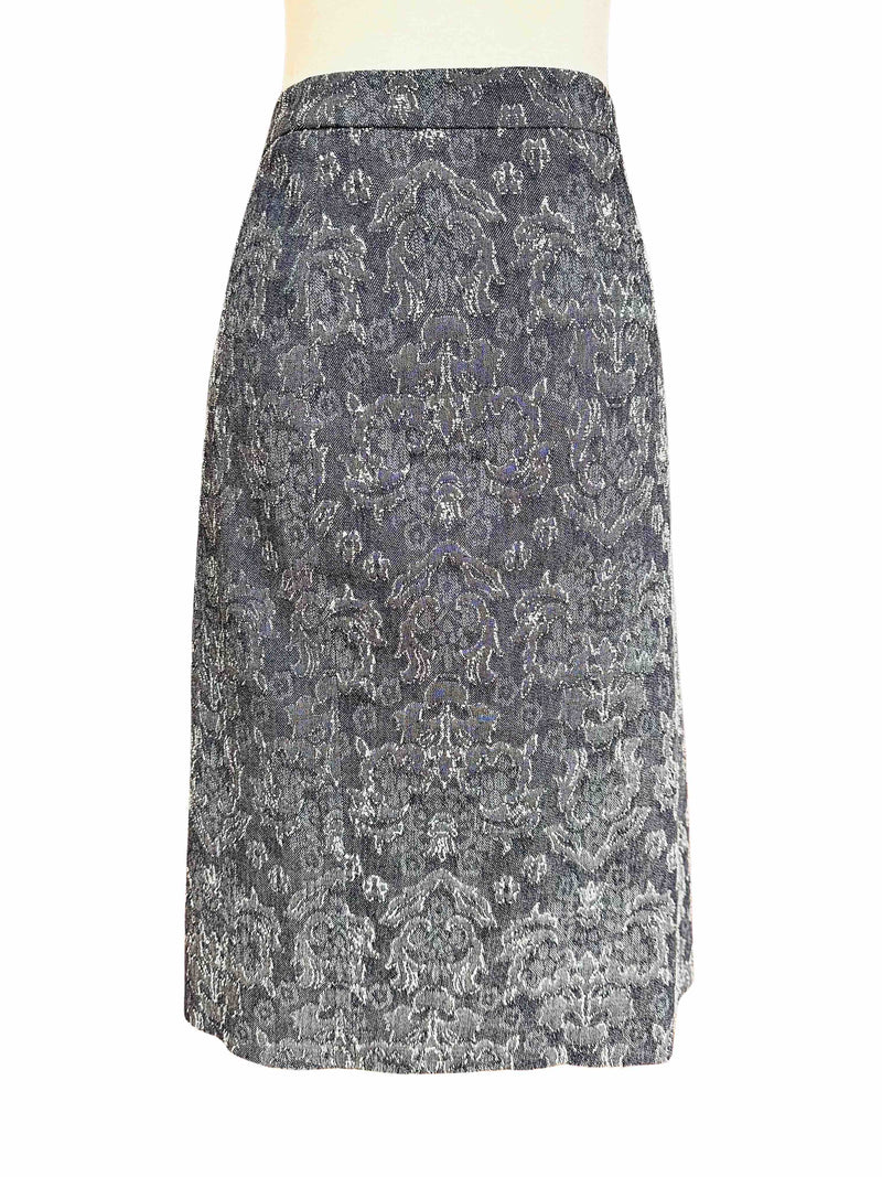 Rachel Comey Textured Denim Pencil skirt