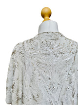 1930's White Sequin Cropped Bolero