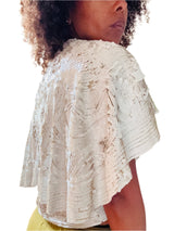 1930's White Sequin Cropped Bolero