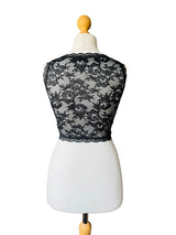 Pierre Cardin Black Stretch Lace Top