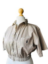 Upcycled Ralph Lauren Beige Cropped Top
