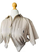 Upcycled Ralph Lauren Beige Cropped Top