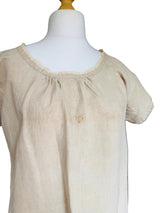Dyed Beige Cotton Edwardian Nightgown