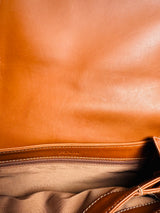 Escada Cognac Brown Leather Crossbody Bag