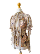Celia Birtwell Printed Floral Silk Chiffon Blouse