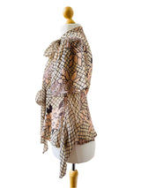 Celia Birtwell Printed Floral Silk Chiffon Blouse