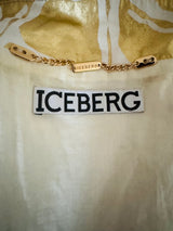 Pre-Owned Spring 2008 Iceberg Gold and White Puffed Sleeve Jacket