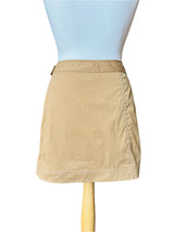 Pre-owned Y2K Prada Beige Wrap Mini Skirt