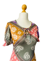Dollyrockers Kerchief Print Jersey Maxi Dress