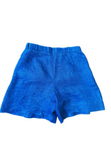 Vintage Escada Indigo Blue Linen Shorts