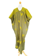 Pre-Owned Pippa Holt embroidered Cotton Huipil Caftan w/Belt