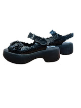 Pre-Owned Melissa + Viktor & Rolf Black Blossom Jelly Sandals