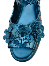 Pre-Owned Melissa + Viktor & Rolf Black Blossom Jelly Sandals