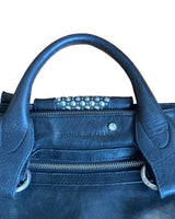 Sonia Rykiel Studded Black Leather Biker Bag