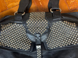Sonia Rykiel Studded Black Leather Biker Bag