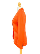 Vintage Gucci Burnt Orange Silk Blazer