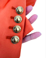 Vintage Gucci Burnt Orange Silk Blazer