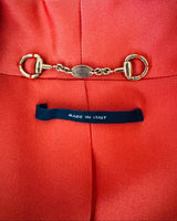Vintage Gucci Burnt Orange Silk Blazer