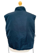 Vintage 90s Schott Brothers Flyer Navy Nylon Quilted Vest