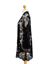 Black Lace Kimono Robe