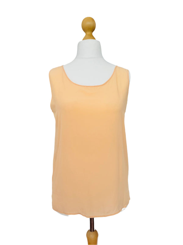 Vintage Peach Silk Tank Top