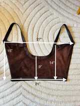 Vintage Dark Brown Leather Apron/Corset