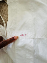 Edwardian White Cotton Poncho Top