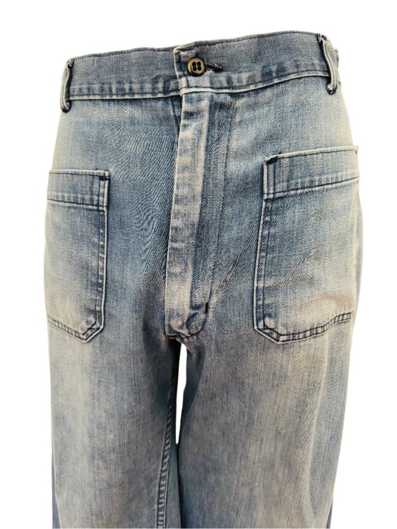 Blue jeans on a mannequin
