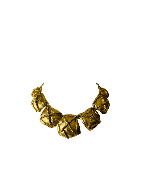 Vintage 80's/90's Goldtone Chunky Necklace