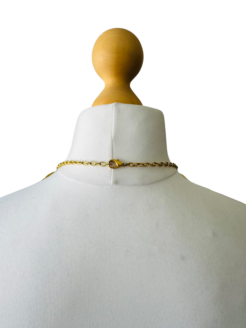 Vintage 80's/90's Goldtone Chunky Necklace