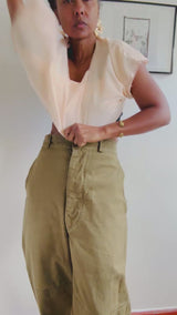 Blush Silk Eyelet Embroidered Blouse