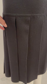 Vintage Escada Black Knit "Car Wash" Skirt